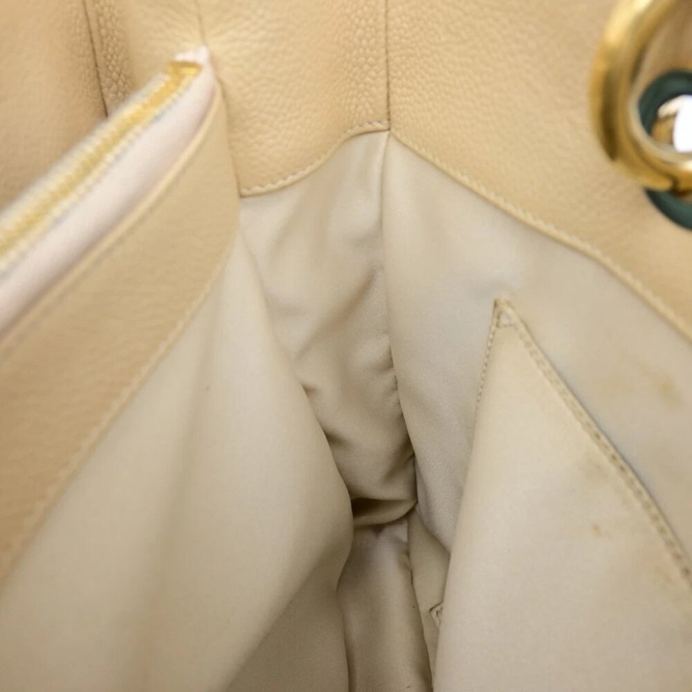 CHANEL CC GST Chain Shoulder Bag Grained Calfskin Leather Beige GHW 652RL053 - Picture 4 of 16